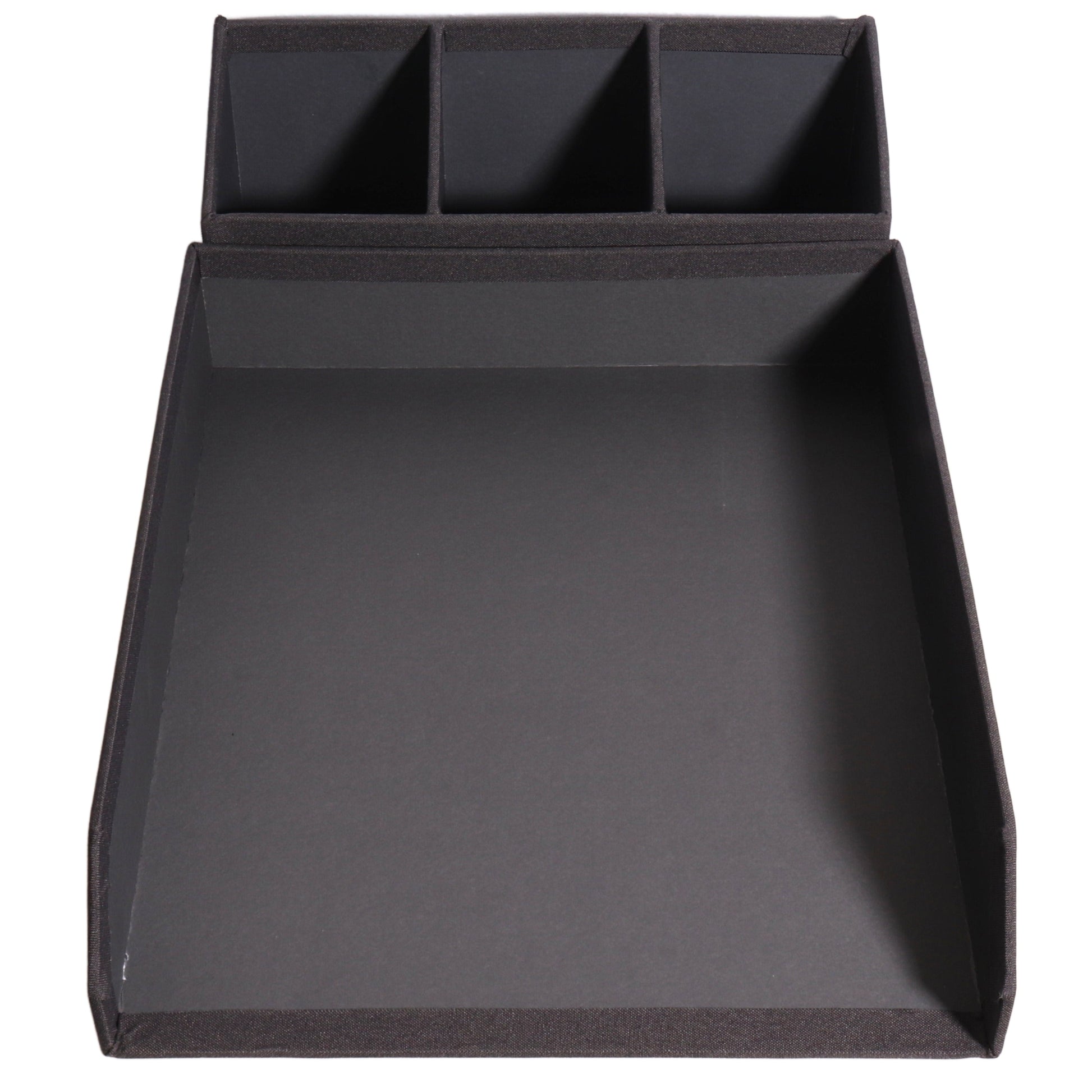 Beyond Marketplace Office Supplies Grey Stackable Filing Tray And Office Supply Holder Box Set