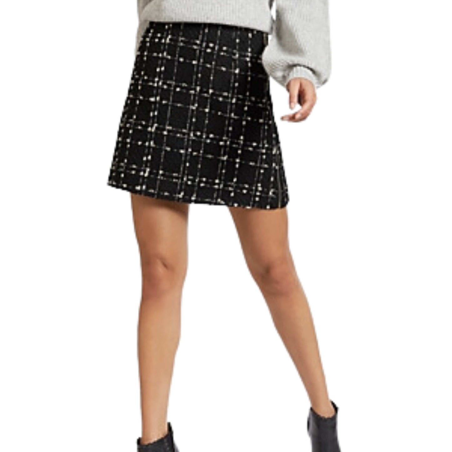 Beyond Marketplace TED BAKER - Metallic Boucle Mini Skirt