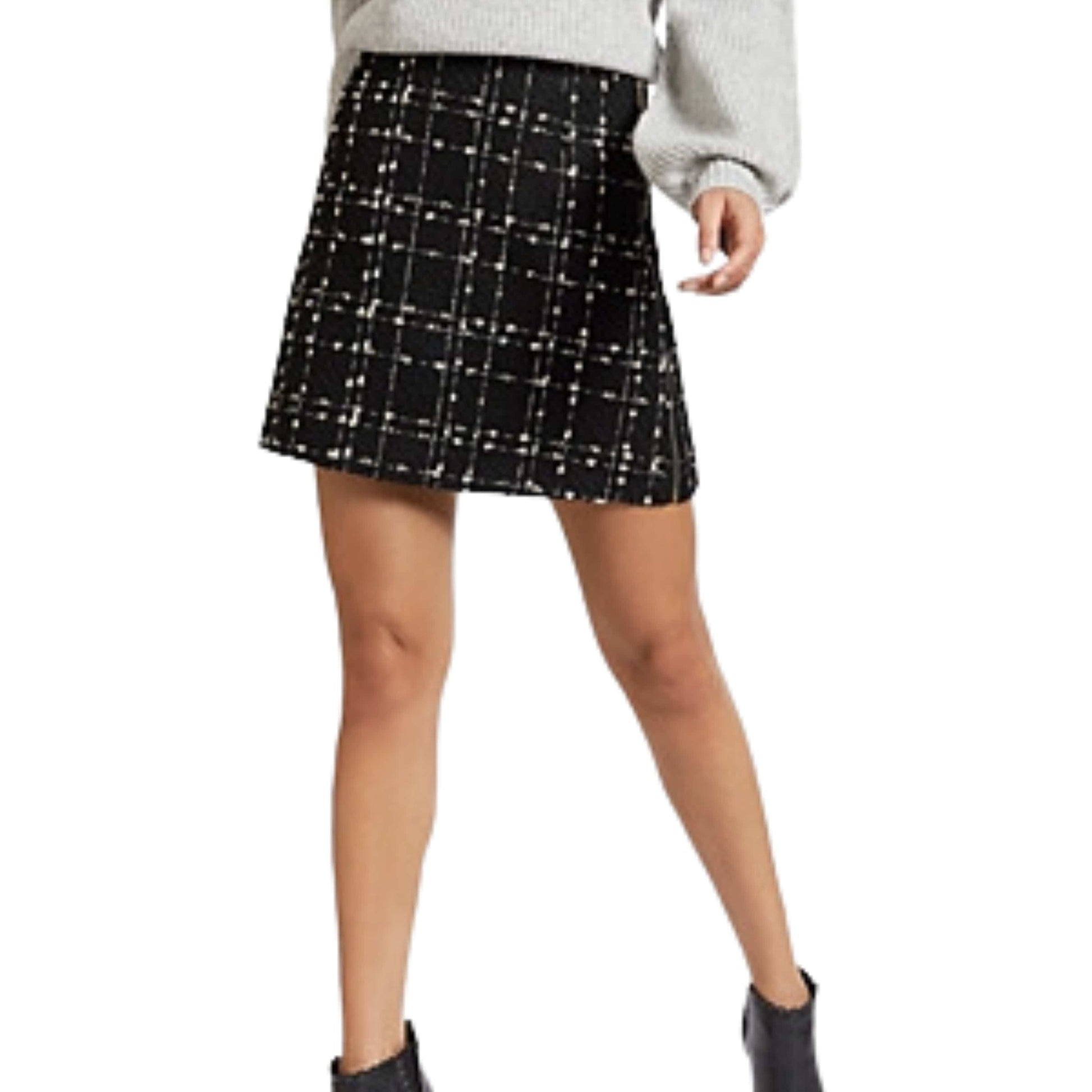 Beyond Marketplace TED BAKER - Metallic Boucle Mini Skirt