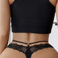 BEYOND Womens Underwear BEYOND - String Panties Lace Thongs High Waisted Underwear Ring