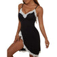 BEYOND Womens Underwear S / Black Lace Night Dress