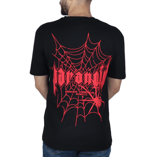 BLACK SQUAD Mens Tops BLACK SQUAD - Printed Back Design T-Shirt