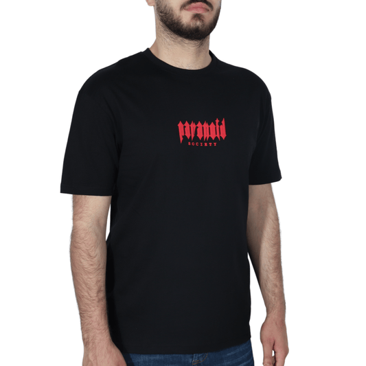 BLACK SQUAD Mens Tops S / Black BLACK SQUAD - Printed Back Design T-Shirt