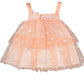 BLUEBERI BOULEVARD Baby Girl 2 Years / Coral BLUEBERI BOULEVARD - Baby -  Mesh Gingham Tiered Top