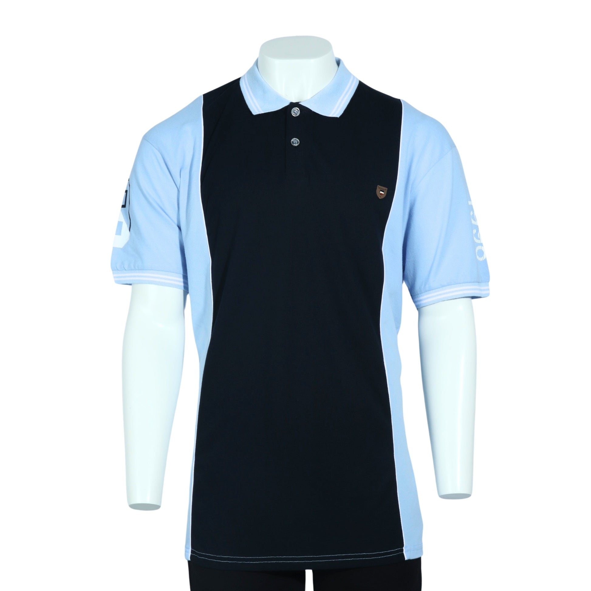 BOYCOTT Mens Tops BOYCOTT - Colorblocked Branded Relaxed Polo