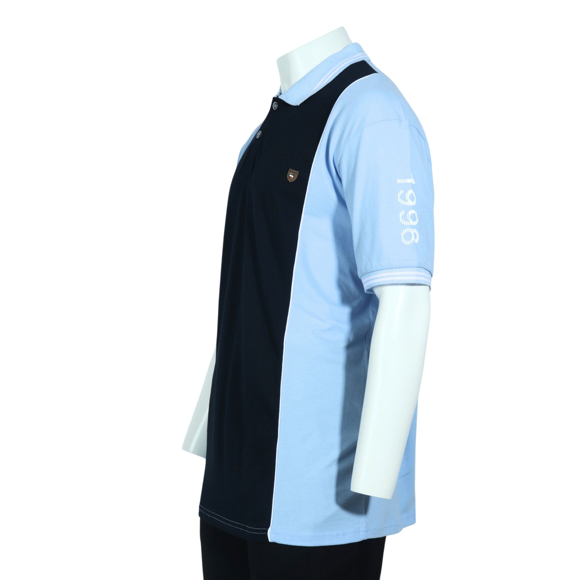 BOYCOTT Mens Tops BOYCOTT - Colorblocked Branded Relaxed Polo