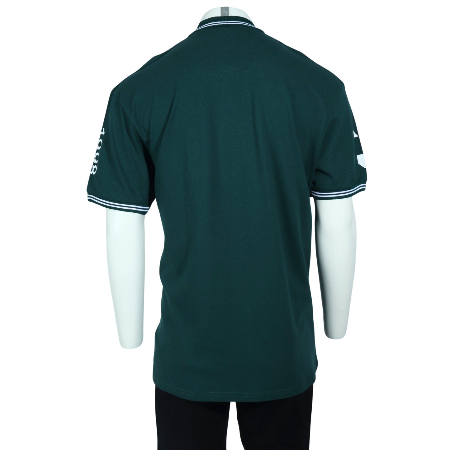BOYCOTT Mens Tops BOYCOTT - Colorblocked Branded Striped Neckline Polo