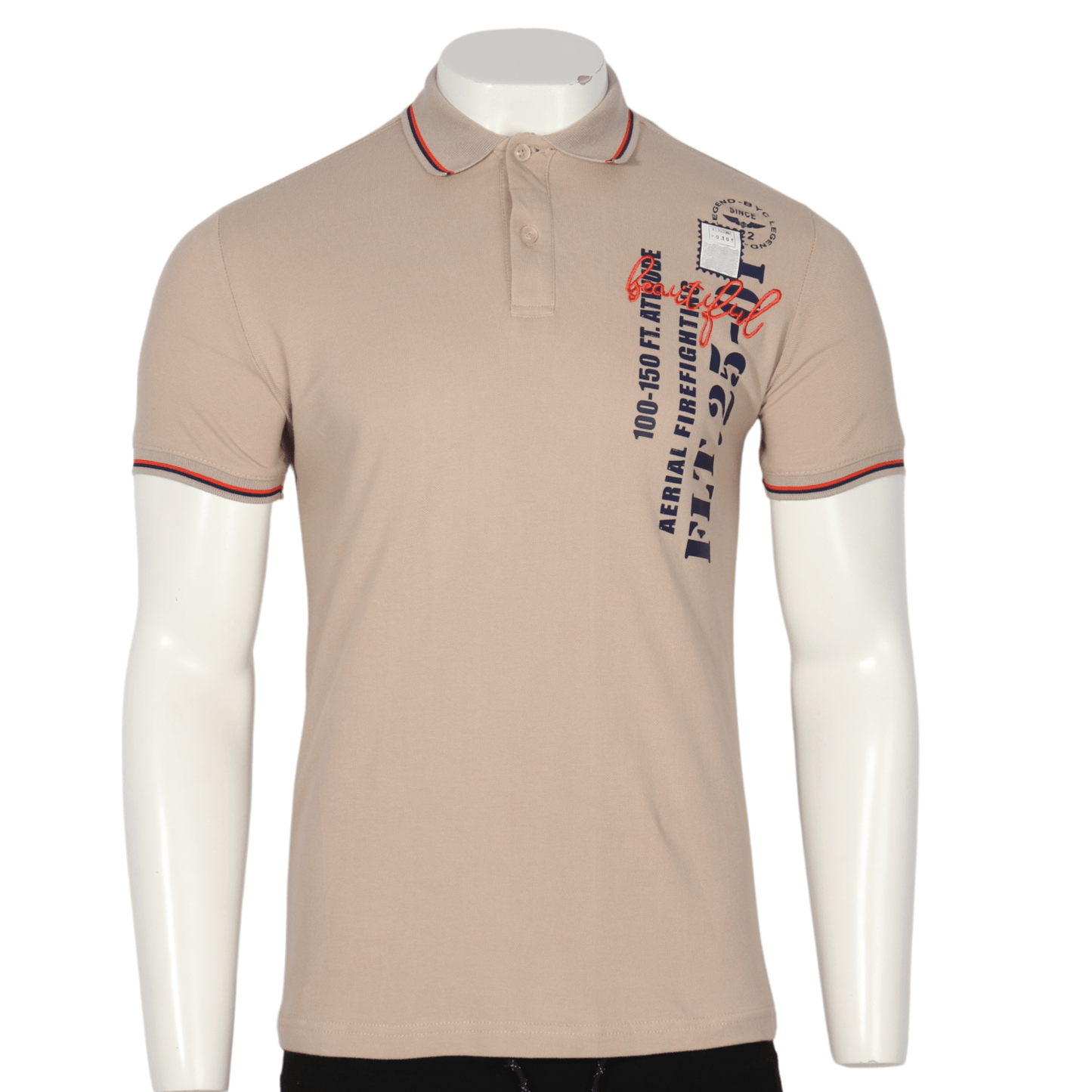 BOYCOTT Mens Tops S / Beige BOYCOTT - Comfort T-Shirt