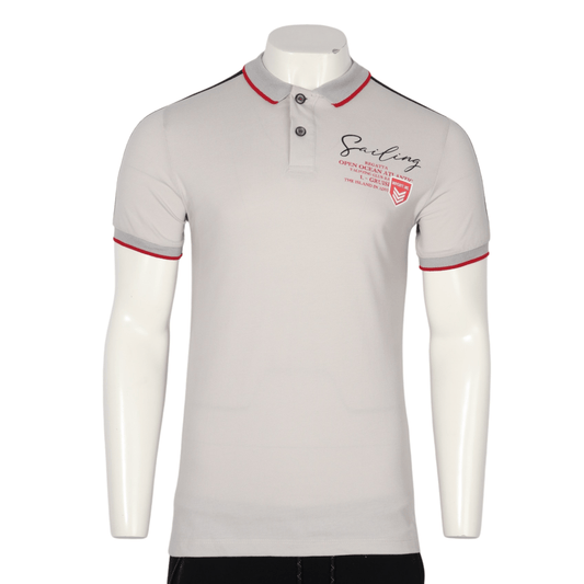 BOYCOTT Mens Tops M / Grey BOYCOTT - Regatta cotton t-shirt