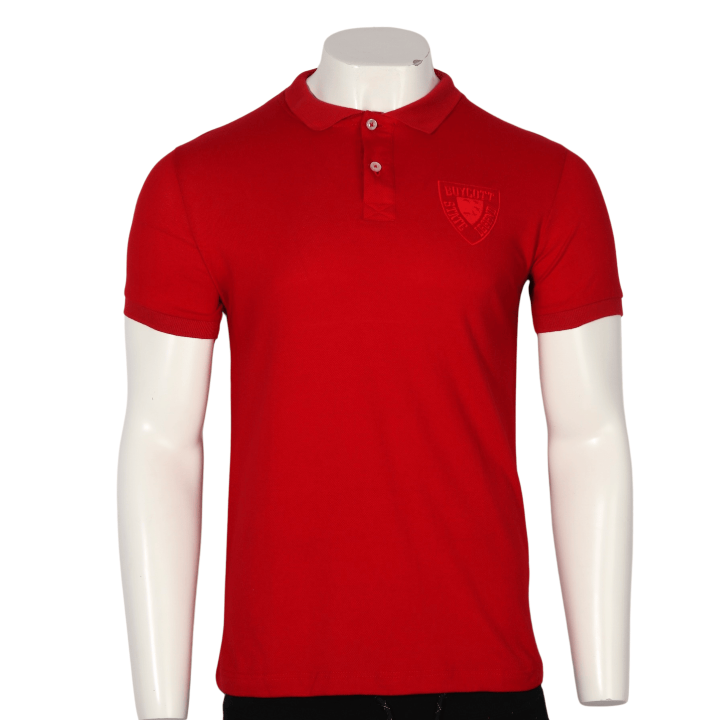BOYCOTT Mens Tops M / Red BOYCOTT - Stitched design t-shirt