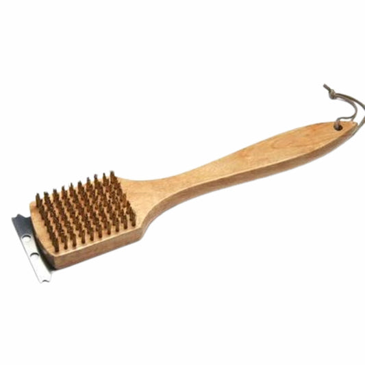 BRANDS & BEYOND Barbecue & Accessories Beige Wooden Grill Scrubber