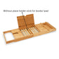 BRANDS & BEYOND Bath Accessories Beige Bamboo Bathtub Bridge