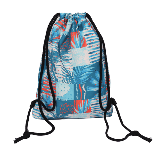 BRANDS & BEYOND Beach Bags Multi-Color Printed drawstring beach bag