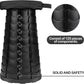 BRANDS & BEYOND Furniture Black Portable Folding Stool with Large Load Capacity