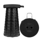 BRANDS & BEYOND Furniture Black Portable Folding Stool with Large Load Capacity