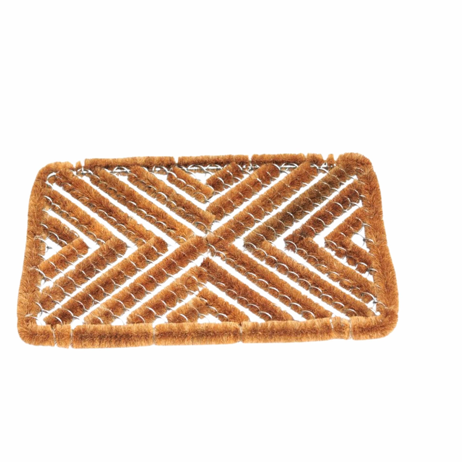 BRANDS & BEYOND Home Decoration & Accessories Brown Rectangular zig-zag doormat