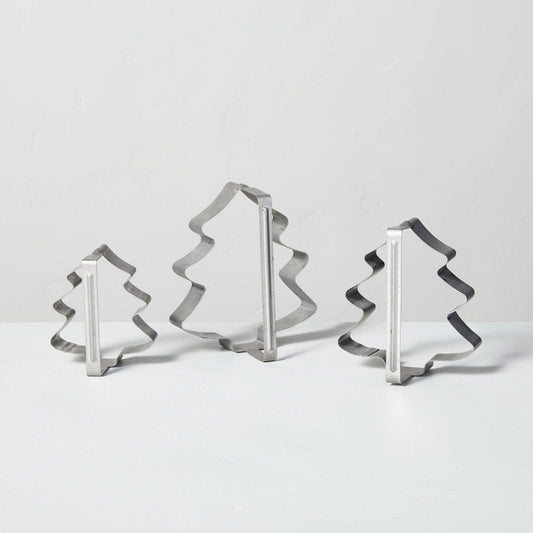 BRANDS & BEYOND Kitchenware 3pc Tree Shape Steel Cookie Cutter Set