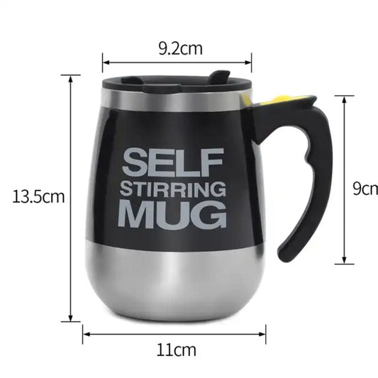 BRANDS & BEYOND Kitchenware Black Self Stirring Mug