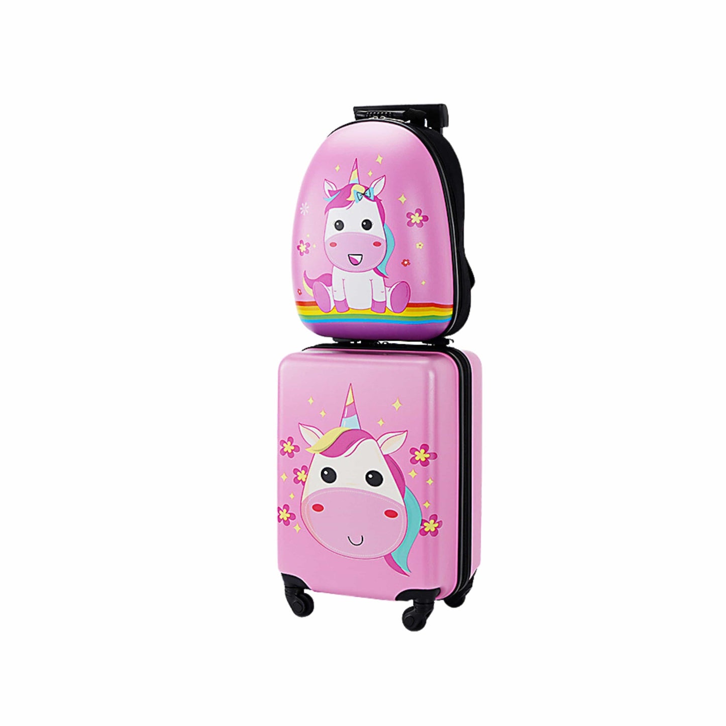 BRANDS & BEYOND Luggage & Travel Bags Unicorn Rolling Suitcase with Backpack