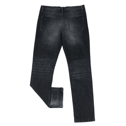BRANDS & BEYOND Mens Bottoms 33W x 29L / Black Ripped Sold Color Denim