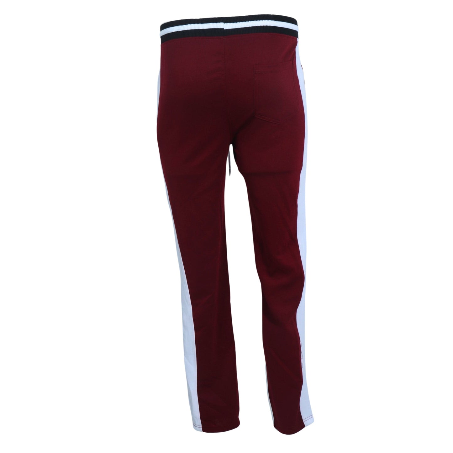 BRANDS & BEYOND Mens sports L / Burgundy Pull Over Elastic Waist Pant