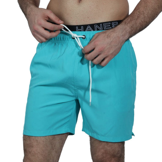 BRANDS & BEYOND Mens Swimwear L / Blue Solid Drawstring Swimwear