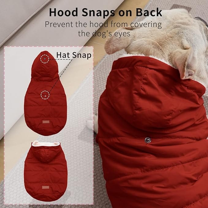 BRANDS & BEYOND Pet Accessories Fleece lined dog coat