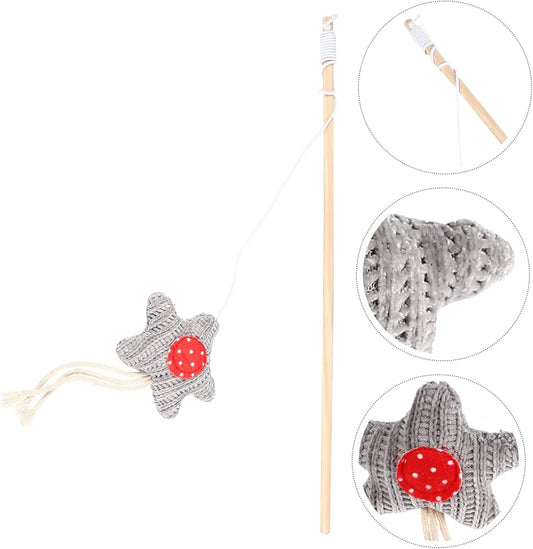 BRANDS & BEYOND Pet Accessories Grey Star shaped woven toy
