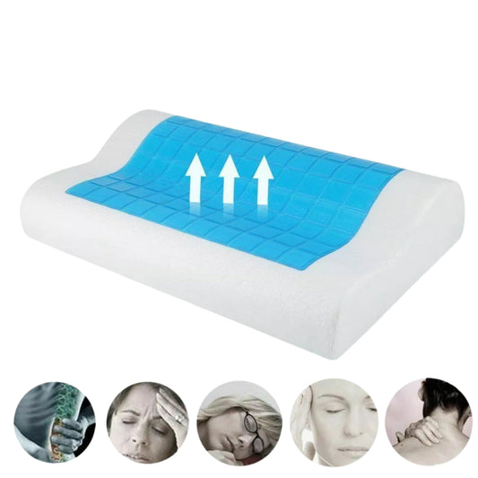 BRANDS & BEYOND Pillows White Pillow Cooling Orthopedic Bed Pillow Reversible Orthopedic Sleep