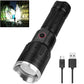 BRANDS & BEYOND Black Rechargeable Led Flashlight High Power 100000 Lumens