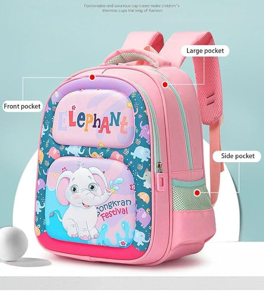 BRANDS & BEYOND School Bags Multi-Color 3D Cartoon Animal Kids Backpack