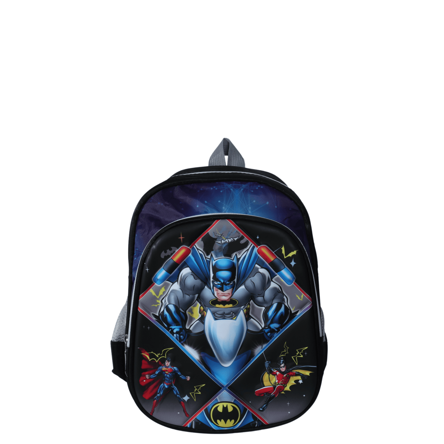 BRANDS & BEYOND School Bags Black 3D IMAGE Batman and robin school back pack