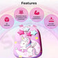 BRANDS & BEYOND School Bags Multi-Color Cartoon Unicorn Hard Shell Bag