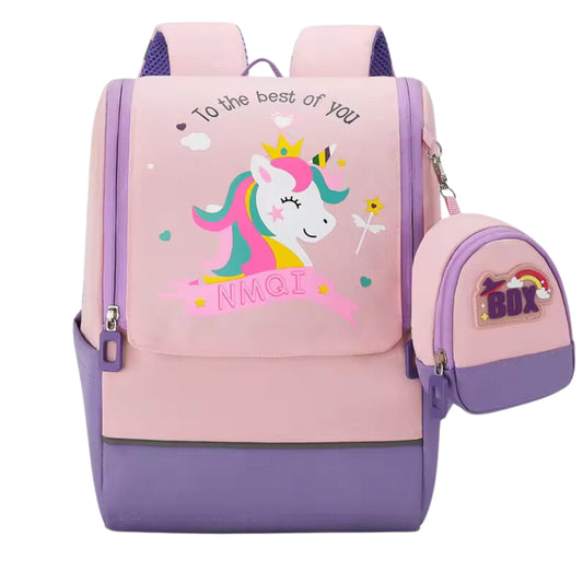 BRANDS & BEYOND School Bags Multi-Color Cute Mini Baby Kids Cartoon Print Backpack Bags