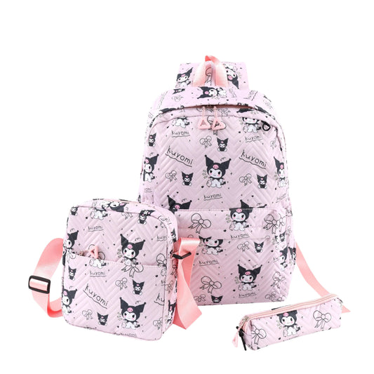 BRANDS & BEYOND School Bags Pink Kuromi Backpack School Bag