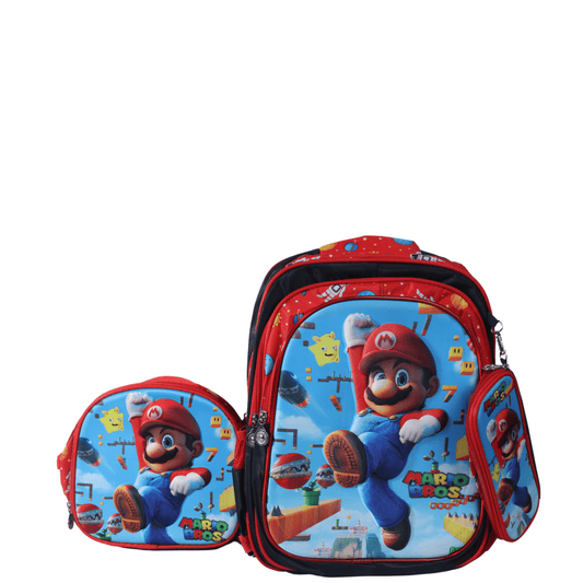 BRANDS & BEYOND School Bags Multi-Color Mario Bros Game bag Backpack