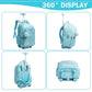 BRANDS & BEYOND School Bags Blue Rolling Bag With Weels