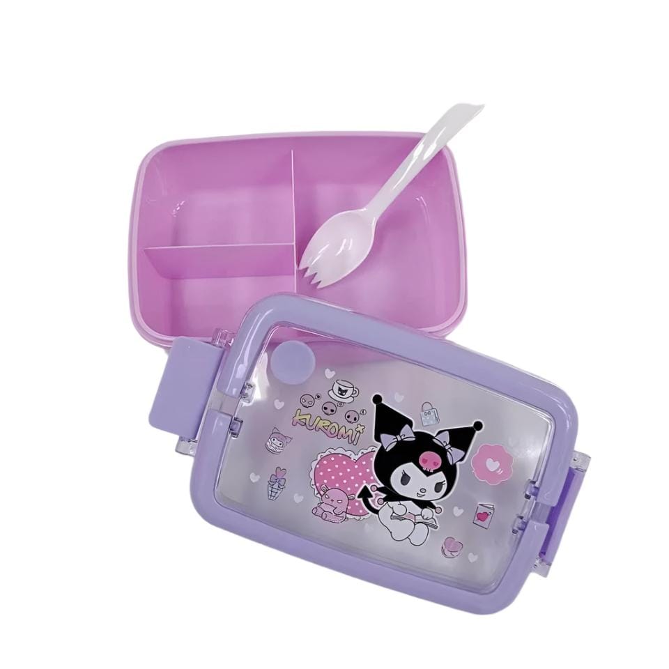 BRANDS & BEYOND School Supplies Purple Lunch box anime melody cinnamoroll large Capacity with water bottle