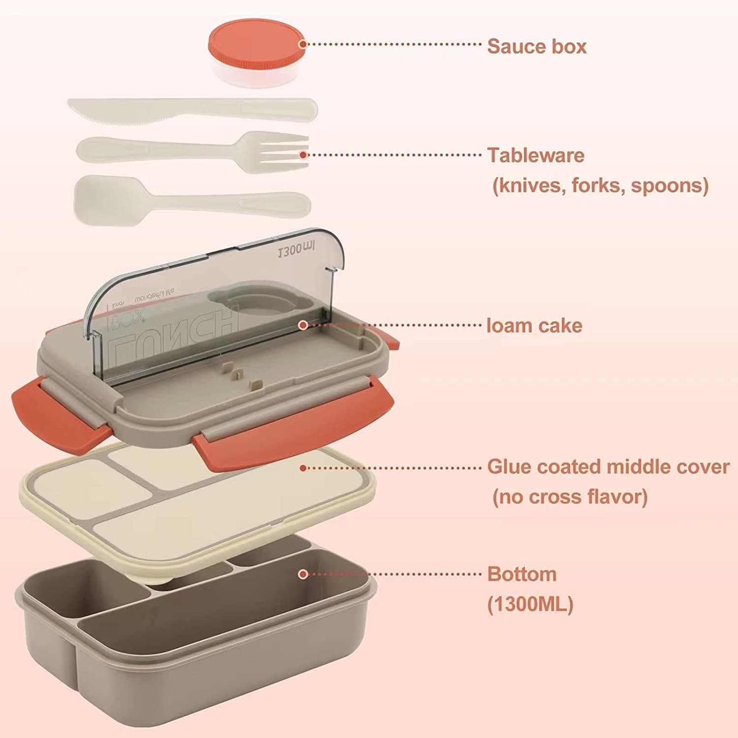 BRANDS & BEYOND School Supplies Portable Thermal Insulation Lunch Box