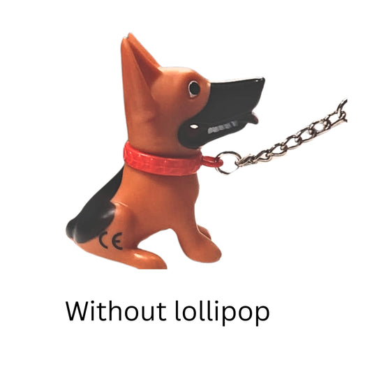 BRANDS & BEYOND Toys Brown German shepard dog lolipop holder key chain