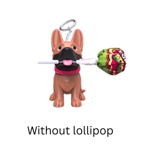 BRANDS & BEYOND Toys Brown German shepard dog lolipop holder key chain