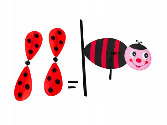 BRANDS & BEYOND Toys Ladybug Pinwheel Garden Ornament