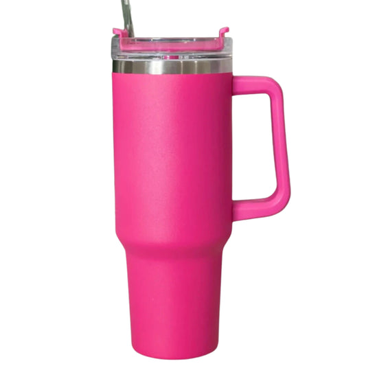 BRANDS & BEYOND TUMBLER Pink SOLID STAINLESS STEEL TUMBLER