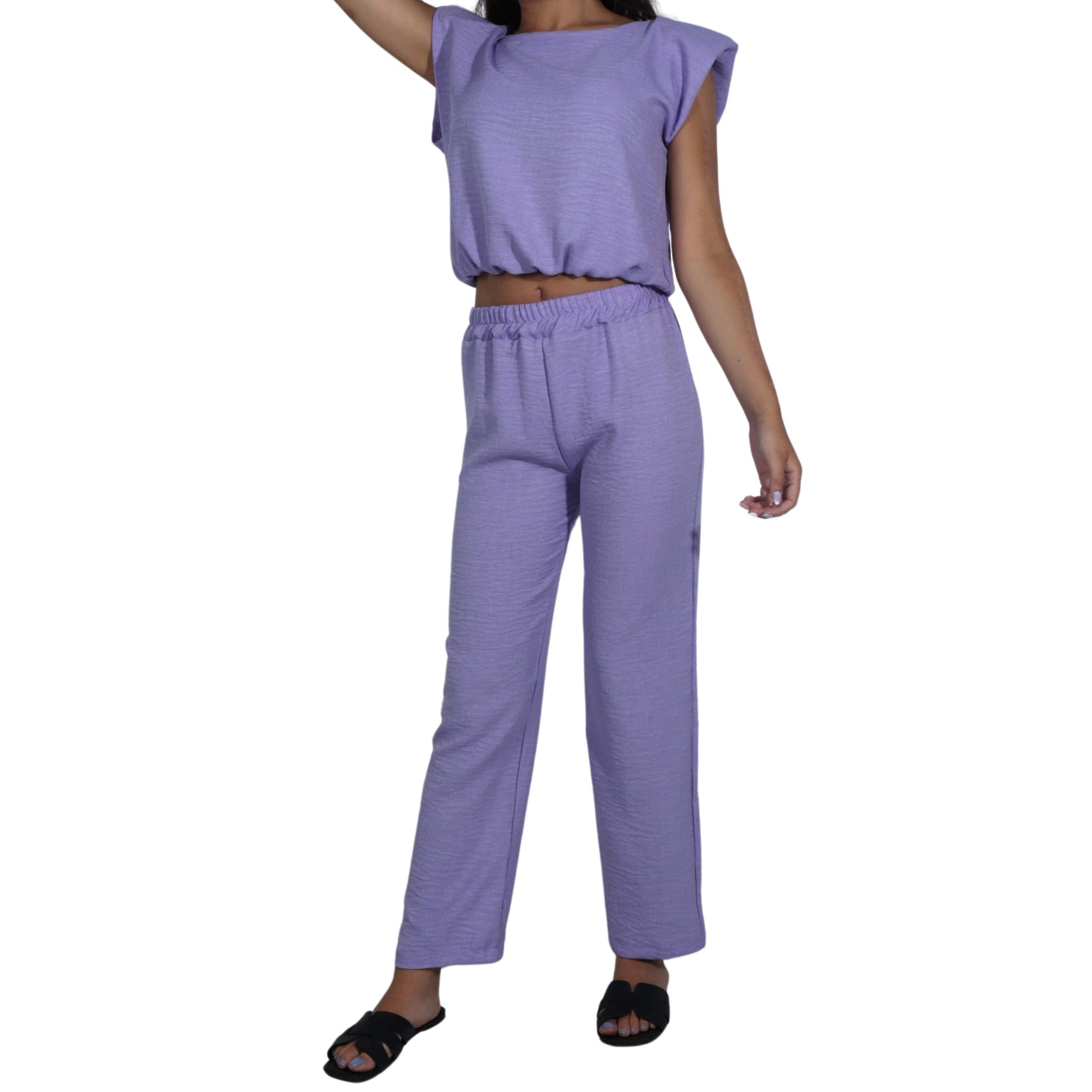 BRANDS & BEYOND Women Sets S/M / Purple 2 PC Pant And Top Set