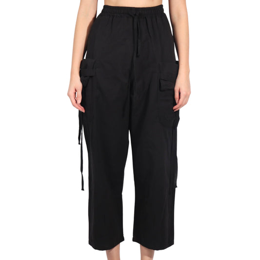 BRANDS & BEYOND Womens Bottoms S / Black Cargo Sweatpants