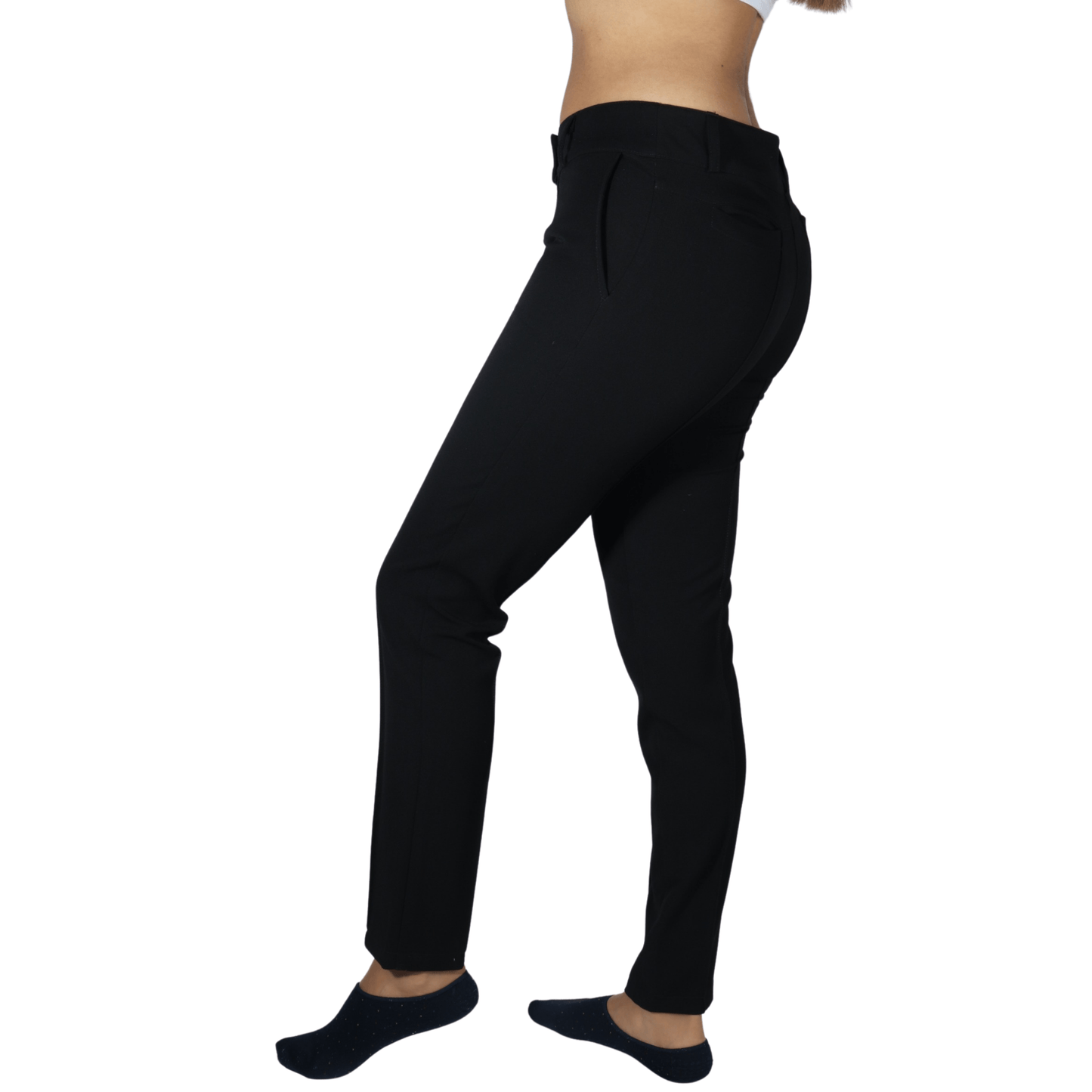 BRANDS & BEYOND Womens Bottoms M / Black Classic Pull Over Pants