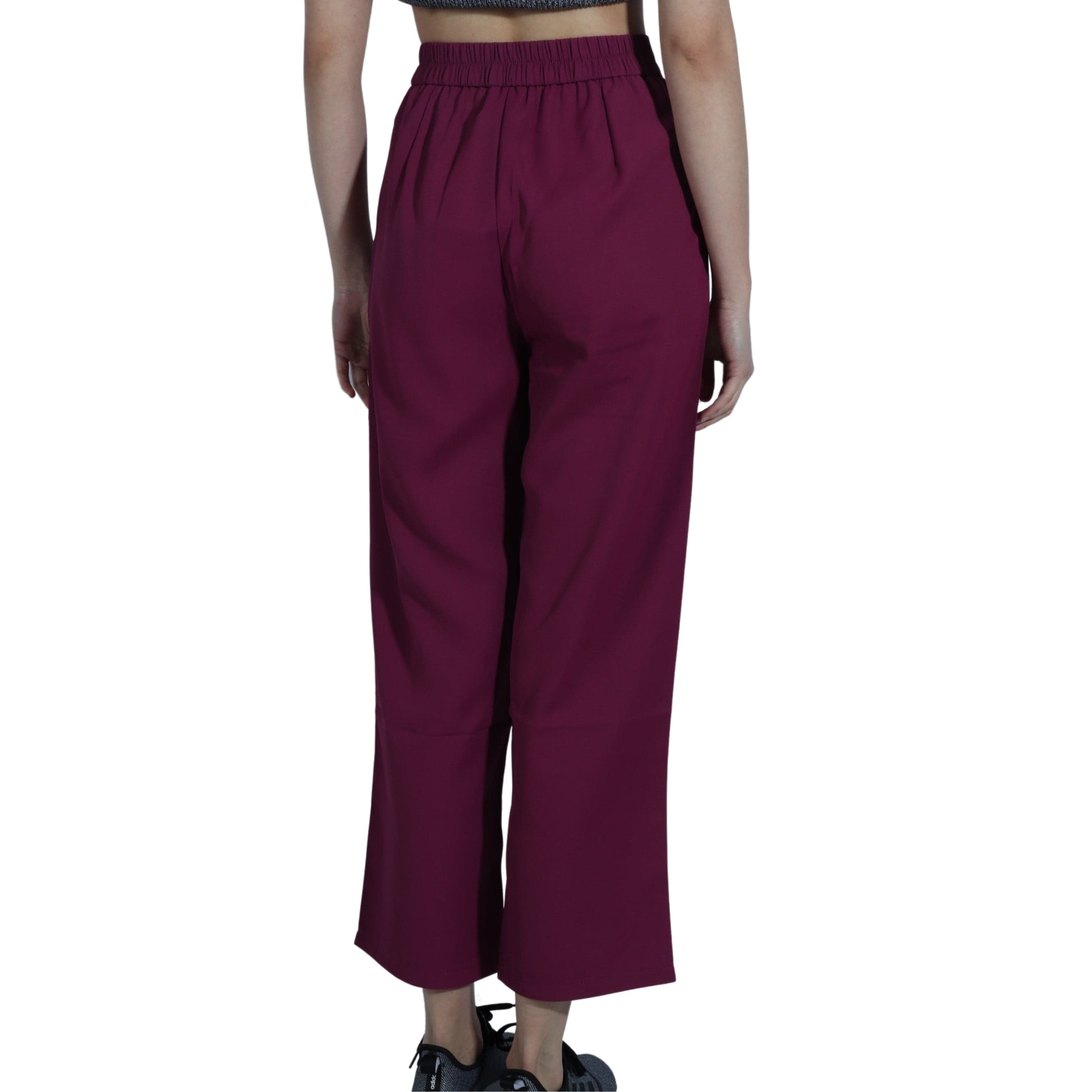 BRANDS & BEYOND Womens Bottoms S / Purple Elastic Waist Pull Over Pants