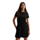 BRANDS & BEYOND Womens Dress S / Black BRANDS & BEYOND - Pocket Short Sleeve Mini Dress