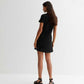 BRANDS & BEYOND Womens Dress S / Black BRANDS & BEYOND - Pocket Short Sleeve Mini Dress