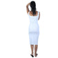 BRANDS & BEYOND Womens Dress L / White Long Gowns and Evening Mini Dresses